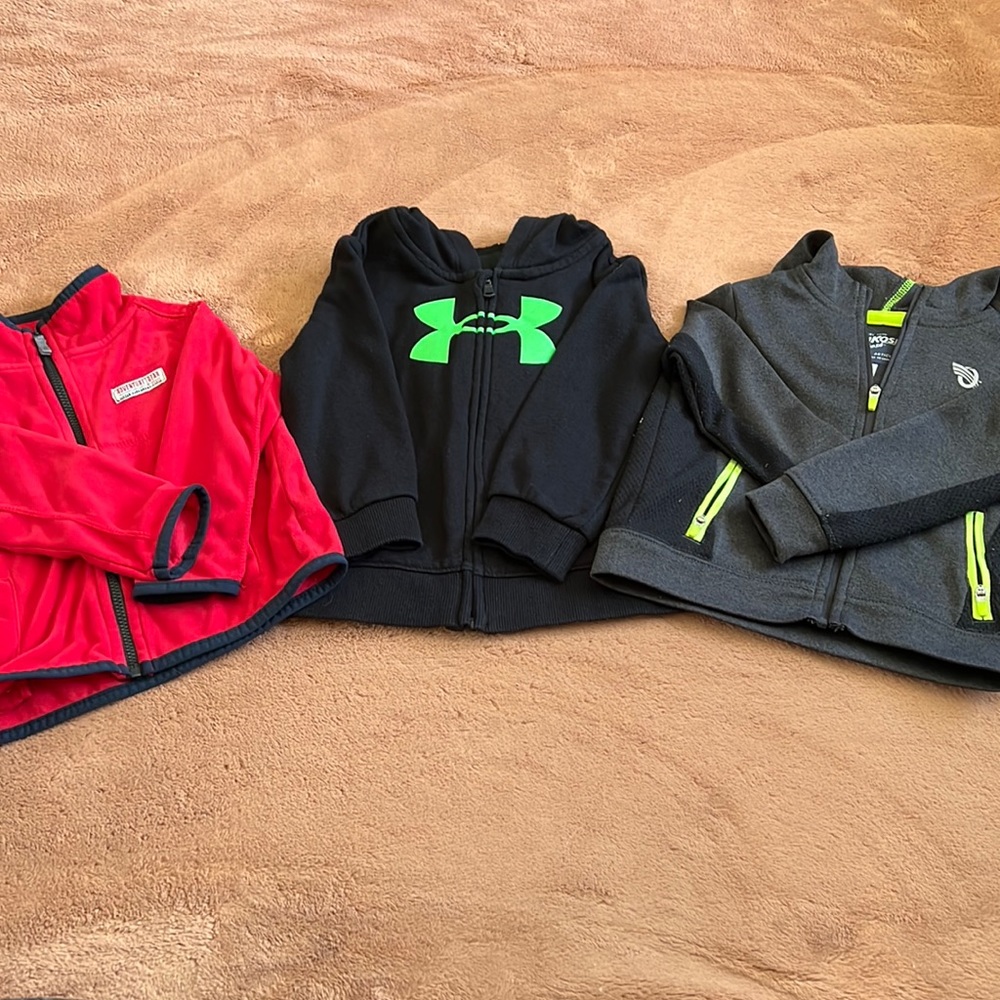 18M Boy Jacket Lot Under Armour Carters and OshKosh B’Gosh